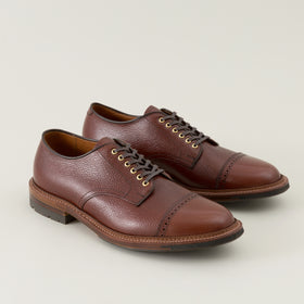 Alden Cap Toe Blucher Brown Scotch Grain Image #1