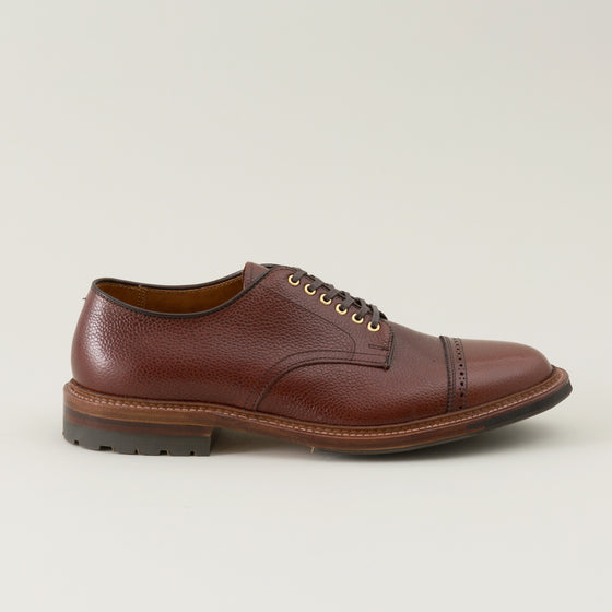 Alden Cap Toe Blucher Brown Scotch Grain Image #1