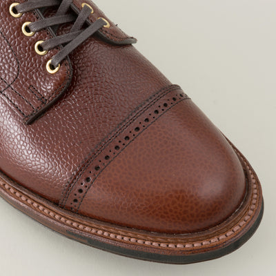 Cap Toe Blucher, Brown Scotch Grain