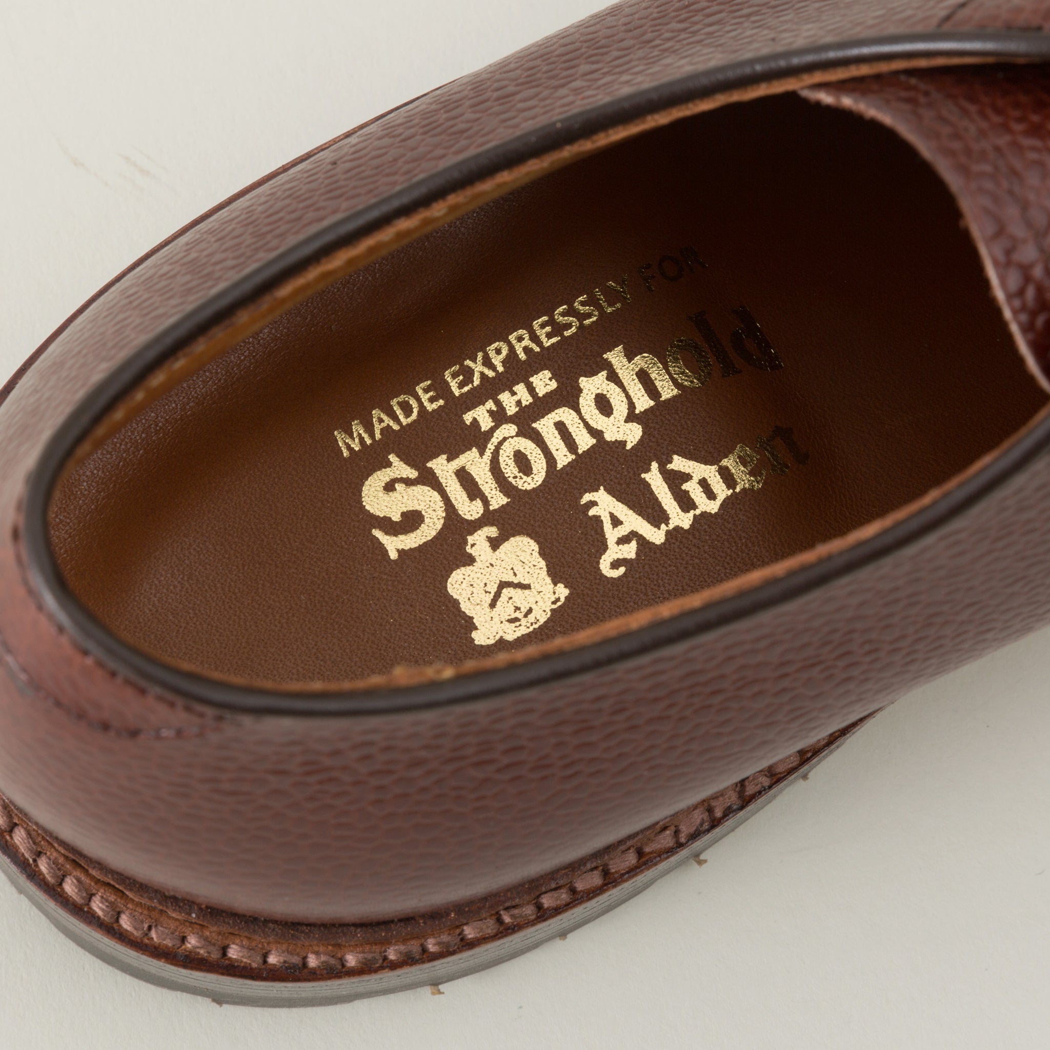 Cap Toe Blucher, Brown Scotch Grain